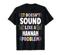 Hannah Personalized Women's Gift Custom Hannah Camiseta