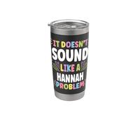 HANNAH Personalized Women's Gift Custom HANNAH Vaso térmico de acero inoxidable de doble pared