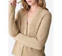 Hannibal Laguna Collection Chaqueta punto grueso calado de mujer. Camel XS (XS)