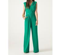 Hannibal Laguna Collection Mono escote cruzado hombrera. Verde 40