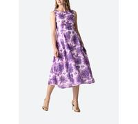 Hannibal Laguna Collection Vestido coctel estampado flores de mujer. Granate 42 (42)