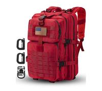 Hannibal Tactical MOLLE Assault Pack, mochila táctica militar para camping, paquete de 3 días, Rojo -, 40L US