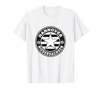 Hannover Niedersachen Sturmfest Capital Ciudad Alemania Camiseta gráfica económica, Hombre, Blanco, M
