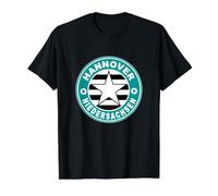 Hannover Niedersachen Sturmfest Capital Ciudad Alemania Camiseta gráfica económica, Hombre, Negro, M