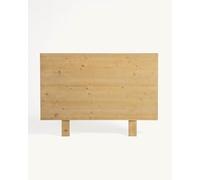 HANNUN - Cabecero de Cama Nala de Madera Artesanal | Madera de Abeto Macizo | Cabecero de Cama Rústico | Cama 150 o Queen Size | Color Natural