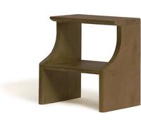 Hannun Taburete escalón de madera maciza en color marrón