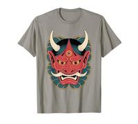Hannya Oni Máscara Diablo Yokai Demonio Japonés Tatuaje Máscara Oni Camiseta