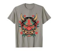Hannya Oni Máscara Diablo Yokai Demonio Japonés Tatuaje Máscara Oni Camiseta