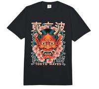 Hannya Oni Máscara Diablo Yokai Demonio Japonés Tatuaje Máscara Oni Comfort Colors Adult Heavyweight T-Shirt