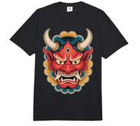 Hannya Oni Máscara Diablo Yokai Demonio Japonés Tatuaje Máscara Oni Comfort Colors Adult Heavyweight T-Shirt