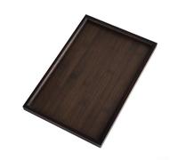 HanOaki Bandeja de servir de madera para cocina, bufé, postre, sushi, frutas (33 x 22 x 2 cm)