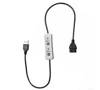 HanOaki Cable de extensión de interruptor de temporizador USB de 60 cm, 5 V, 10 W, controlador de cable de alimentación para ventilador USB, lámpara de techo con 3 ajustes de tiempo