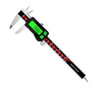 HanOaki Calibrador digital de acero inoxidable con retroiluminación verde, medidor de precisión recargable USB-C Vernier (0-300 mm)