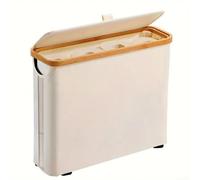 HanOaki Cesta de almacenamiento de papel higiénico de gran capacidad, capacidad para hasta 12 rollos, organizador de tela Oxford con diseño transpirable, organizador de baño de montaje rápido para el