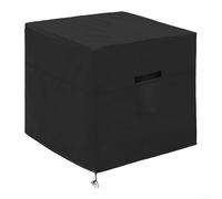 HanOaki Cubierta de aire acondicionado central para exteriores, impermeable, tela Oxford 420D resistente con dobladillo elástico y rejillas de ventilación para un ajuste seguro y protección contra las