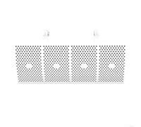 HanOaki Deflector de parabrisas vertical de aire acondicionado Soporte ajustable de 270 grados para unidades de CA de ventana blanco