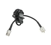 HanOaki Estrangulador de modo común Balun de corriente 1:1 | para antenas de radio de onda corta de 1.8-30MHz | Anillo de ferrita de 45 mm, capacidad PEP de 100 W | Conector RF de alta frecuencia