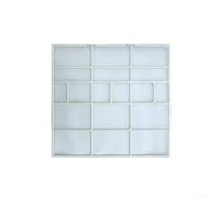 HanOaki Filtro de aire acondicionado de plástico de malla a prueba de polvo, estructura de fácil instalación, cuatro opciones de estilo para colgar en interiores, unidades de aire acondicionado, mide