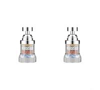 HanOaki Filtro de grifo de cocina, 2 unidades, sistema purificador de agua de alta capacidad, elimina microplásticos de cobre para grifos estándar de 1,5 a 3,2 cm