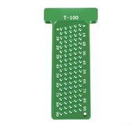 HanOaki Herramienta de medición cuadrada en T de aluminio de 4 pulgadas de 100 mm para aplicaciones de carpintería con sistema de doble escala y estructura en forma de T (T-100 mm)