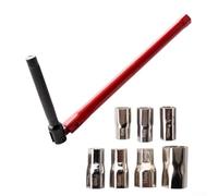 HanOaki Juego de llaves compactas y ajustables para calentador de agua y válvula de tubería, herramienta de enchufe de agarre seguro para fontaneros (8 piezas (8 a 17 mm)