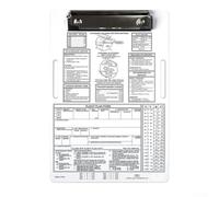 HanOaki Juego de rodilleras de aviación para pilotos, tabla de rodilla de aluminio IFR VFR con banda ajustable, placa de grabación de datos de vuelo de 9.5 x 6.5 pulgadas (IFR)