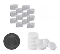 HanOaki Kit de limpieza de máquina de café con filtros y tabletas descalcificadoras para NJ ES501 ES601 ES651 ES655CO, accesorios de limpieza profunda para cafeteras de acero inoxidable (C)
