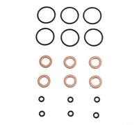 HanOaki Kit de sello de inyector LR032818 para Land Rover para Range Rover para JAGUAR 18pcs Juego de juntas de plástico Reemplazo directo para Freelander Discovery Sport XF XJ