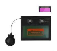 HanOaki Lente de casco de soldadura con atenuación automática con energía solar y batería reemplazable, rango de sombra DIN9-DIN13, tiempo de respuesta de 1/2500s, para soldadura TIG MIG MMA, 110 mm x