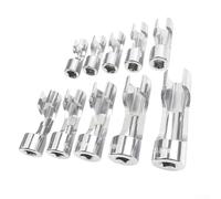 HanOaki Llave de tubo abierto de 10 a 19 mm, 3/8 pulgadas para extracción de línea de combustible e inyector diésel, acero al cromo vanadio de alta calidad, juego de 10 piezas (17 mm)