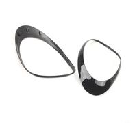 HanOaki Marco de ajuste de luz trasera para Fiat 500L 2014 2020 material ABS negro bisel de lámpara trasera paquete de 2 ajuste rápido