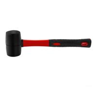 HanOaki Martillo de mazo de goma, mango de fibra de vidrio para pisos para baldosas (16 onzas)