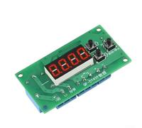 HanOaki Módulo controlador de conteo digital con pantalla LED roja de 4 dígitos de 0.36 pulgadas, salida de relé DC12V/24V 10A NO/NC para control de motor industrial, 200 veces/seg de velocidad (DC12V