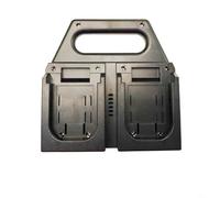 HanOaki Organizador de batería de 6 ranuras para BL1830 BL1840, estante de almacenamiento de plástico con cerraduras seguras (negro)