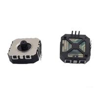 HanOaki Palanca de mando FJ08K-S con interruptor táctil y potenciómetro B10K, eje de metal para reemplazo de PSP, compatible con controladores de consola de juegos portátiles (FJ08K-N)