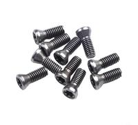 HanOaki Paquete de 10 tornillos para herramientas de torno CNC de inserción de carburo, tornillos de máquina de acero con diseño de cabeza de zócalo para industrias de maquinaria