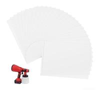 HanOaki Paquete de 200 filtros de papel para aplicaciones de aerógrafo y pintura en aerosol, se adapta a la mayoría de tazas de 30 cm x 18 cm