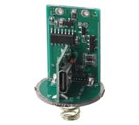 HanOaki Placa de controlador de linterna para actualizaciones de bricolaje, placa de circuito de batería de litio dual de 6 a 8.4 V con interruptor de montaje medio, 24.5 mm de diámetro (tipo C)