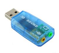 HanOaki Solución dinámica de audio USB multicanal diseñada para computadoras, sumérgete en sonidos envolventes sin esfuerzo (azul)