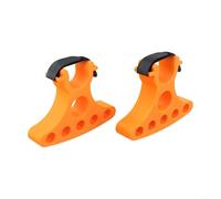 HanOaki Soporte compacto para manillar de bicicleta para uso doméstico o taller con soporte equilibrado y arreglo de agujeros multiherramienta (naranja)