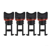 HanOaki Tapones de drenaje de repuesto para barcos y marinos con rosca gruesa estándar, lengüeta de retención, nailon y arandela de polietileno para un reemplazo eficaz del tapón de drenaje