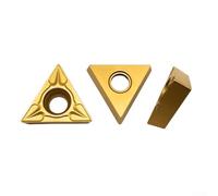 HanOaki TCMT16T304 Insertos de torneado de carburo 10 piezas | Insertos triangulares de acero de tungsteno para torno | Adecuado para máquinas de torno de 12 pulgadas | para acabado y semiacabado