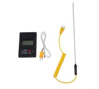 HanOaki Termómetro tipo K, termómetro digital LCD TM-902C con sonda de termopar de 30 cm, medidor de temperatura de -50 °C a 1300 °C, termómetro digital estándar K tipo enchufe para gas, líquido