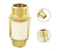 HanOaki Válvula de retención vertical unidireccional DN15-DN25 Cuerpo de latón Conexión roscada G para suministro de agua y drenaje (1 pulgada - 300 g)