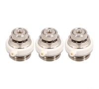 HanOaki Válvula de ventilación automática de radiador de 1/2 pulgada, prevención de fugas, disco de hinchazón, ahorro de energía, tapa de apagado manual, tres modos, se adapta a radiadores estándar de