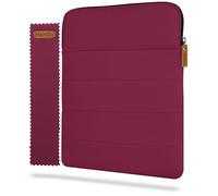 HANOI Collection® Detroit™ Funda para libros de lectura con cremallera acolchada. Funda de libro acolchada grande. Funda libro grande. Funda protectora de libros de lectura (Buganvilla, Grande)