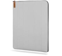 HANOI Collection® Lisboa™ Funda para libros con cremallera acolchada. Funda de libro acolchada grande. Funda protectora de libros de lectura (Gris Claro, Grande)