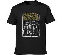 Hanoi Rocks Back to Mystery City Mens T-Tshirts Camisetas y Tops Casual Cotton Unisex Black Tees Tops(Medium)