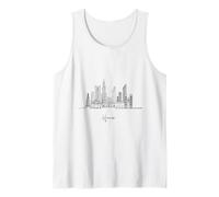 Hanoi Vietnam Skyline Asia Viajes Souvenirs Camiseta sin Mangas