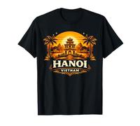 Hanoi Vietnam Sunset Landmark Diseño de Viajes Camiseta